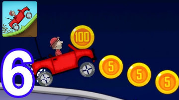 Hill Climb Racing - Gameplay Walkthrough Part 6 - Jeep Moon (iOS, Android)