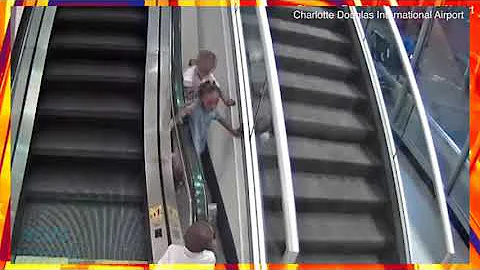 Harrowing video shows boy, three, playing on an es...