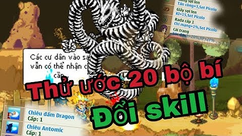 Ngọc rồng online - Thử ước 20 bộ bí ngô đổi skill cho ac set kích hoạt picolo