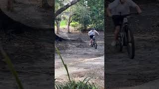 I nearly stacked ☠️☠️☠️☠️#mtb #cube #automobile #jump #stacked