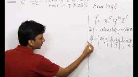 Units, Measurements and Theory of Errors - Problem Solving 2