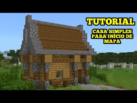 COMO CONSTRUIR CASA MEDIEVAL PARA INICIANTES - ( MINECRAFT TUTORIAL ) 