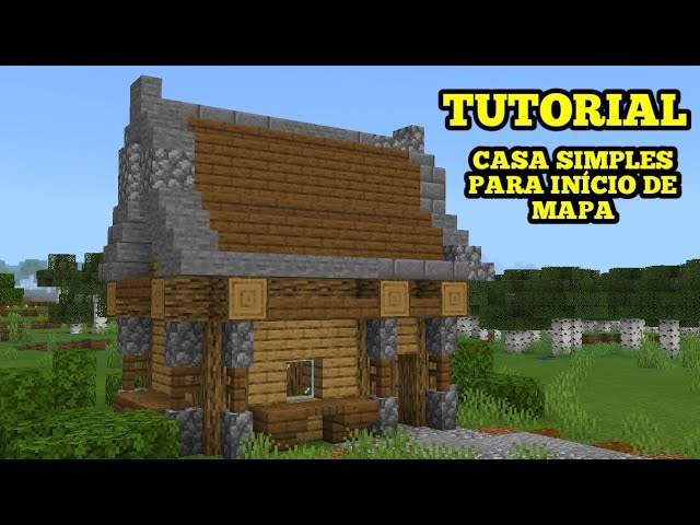 CASA MEDIEVAL SIMPLES - MINECRAFT TUTORIAL 