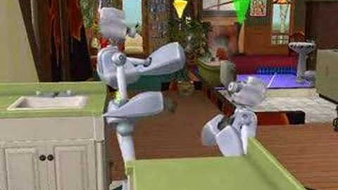 Sims 2 and robots love stories