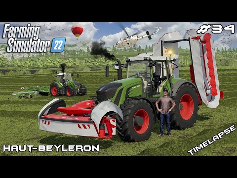 New WINDROW and MOWERS for the FARM | Animals on Haut-Beyleron | Farming Simulator 22 | Episode 34