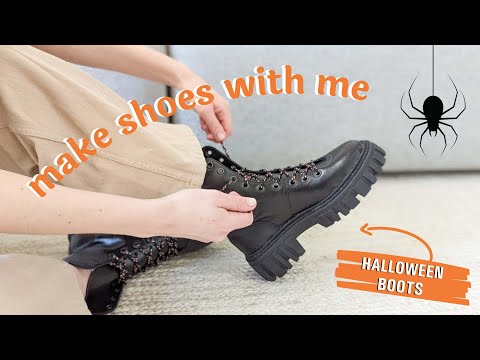 Halloween Boots | MAKE SHOES WITH ME | Shoemaking Tutorial