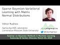 Sparse Bayesian Variational Learning with Matrix Normal Distributions