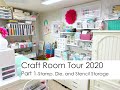 Craft Room Tour--Part 1- Stamp, Die and Stencil Storage