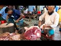 Amazing Meat Processing Skills | Awesome Skillful New Butcher Cutting Buffalo Meat At Meat Market