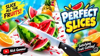 🍉 PERFECT FRUIT SLICES! 🔪😱 Satisfying Fruit Cutting Gameplay | Nick Gammer screenshot 3
