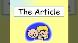 İngilis dili Artikl -  The Article