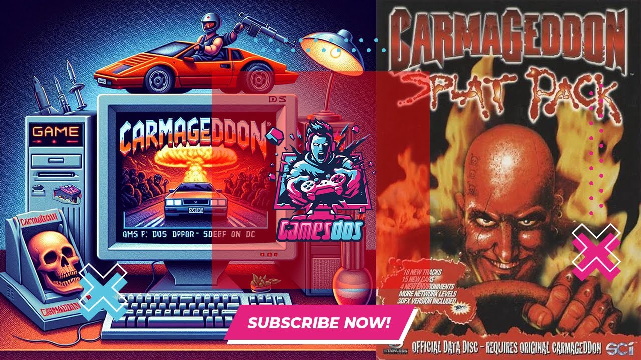 Carmageddon Splat Pack Gameplay MS-DOS HD 1080p