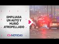 FATAL ACCIDENTE en ruta de San Bernardo: Hombre murió cuando empujaba un auto averiado