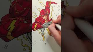 Drawing The Flash: Speedy Sketch in Seconds! 🌪️#howtodraw #dccomics  #theflash #fyp Wealth