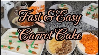 Easy Delicious Last Minute Simple Carrot Cake #carrotcake