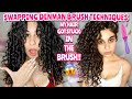 HOW TO USE THE DENMAN BRUSH FOR MAX DEFINITION &amp; LESS SHRINKAGE | Swapping Techniques (3A-3B Curls)