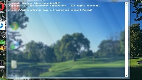 How To Make Command Prompt Transparent in Windows 10