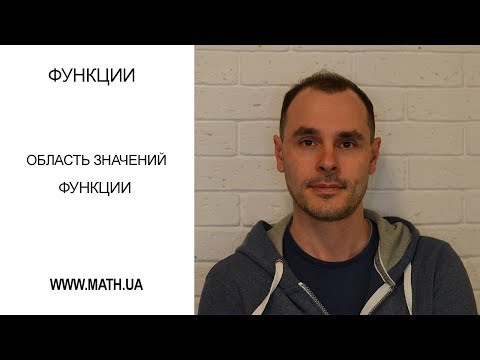 Функции. Урок №4. Область значений функции.