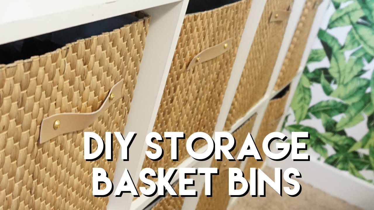 Ikea DIY Placemat Storage Bin Update Ikea Storage Bin Hack YouTube
