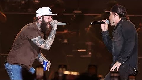 Thumbnail of Post Malone and Morgan Wallen New Song I Had Some Help. LIVE