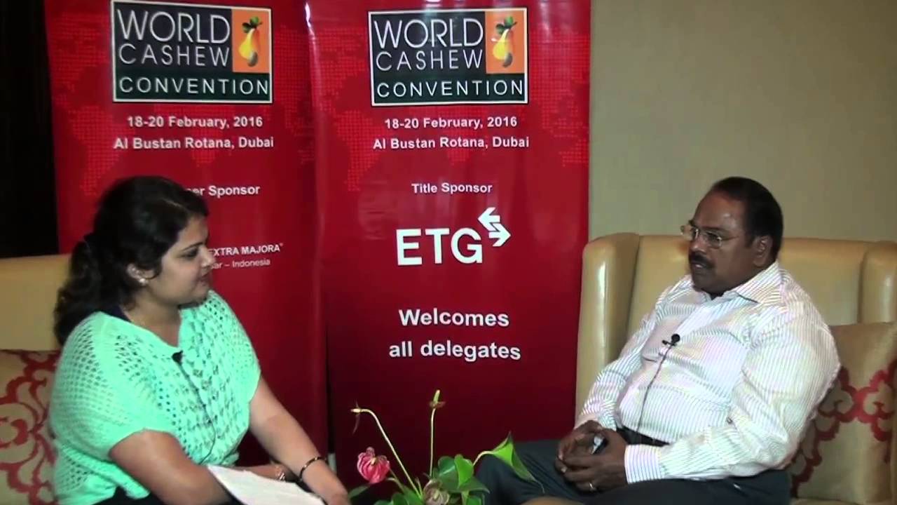 Interview with Mr. P. Sundaran, Chairman, CEPCI at  the World Cashew Convention ,18-20th Feb, 2016