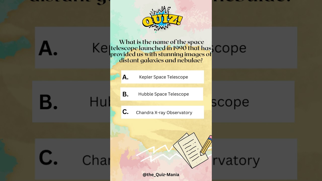 Space Telescope| Quiz 