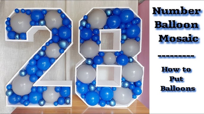Globos de números gigantes Cream – Balloon Box