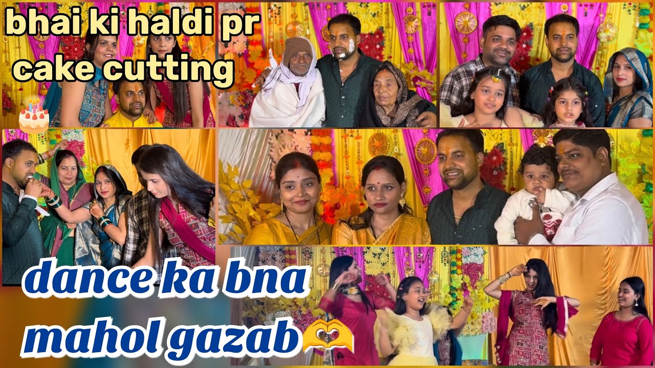 Bhai ki haldi per sab Ne machaya dhum dance karke 🥳|| Khushi Pathak || 