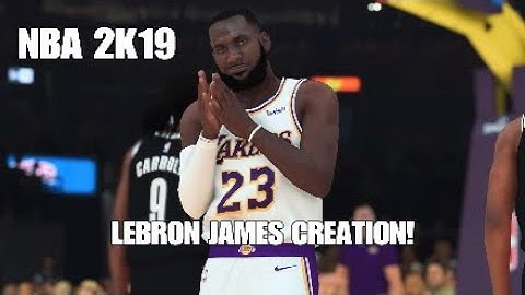 NBA 2K19: LEBRON JAMES FACE CREATION!