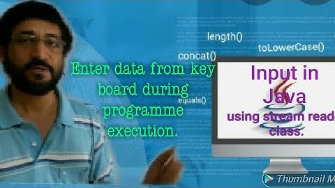 Input in java using stream reader class