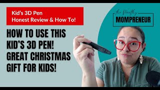 Kid's Christmas Gift Ideas! Kid's MYNT3D 3D Pen Review and How to Use!