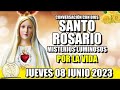 EL ROSARIO DE HOY 💖 JUEVES 08 JUNIO 2023 - (MISTERIOS LUMINOSOS) - VIRGEN DE FATIMA