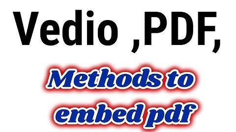 HTML  for Beginners ,||# video, PDF, embed & iframe & object | Web Development