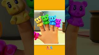 Learn Colors with Gummy Bear Finger Family #shorts #youtubeshorts #kidssongs