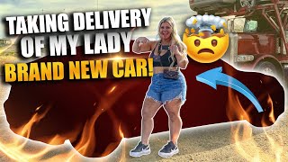 TAKING DELIVERY MY LADY&#39;S BRAND NEW DREAM CAR! *SHE LOVES IT*