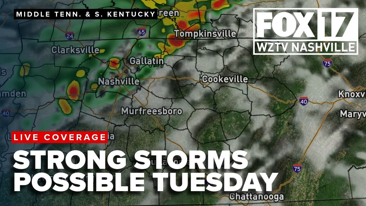 Strong storms possible Tuesday for Middle Tennessee, Southern Kentucky ...