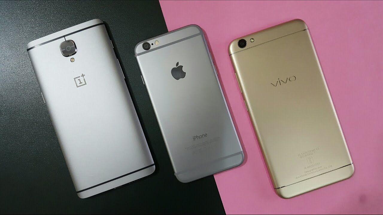 Vivo V5 vs iPhone 6 vs One Plus 3 | Which Is Best | Mobile Comparison 2017