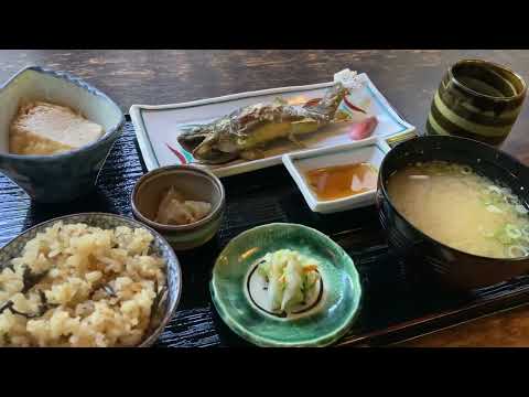 【レトロで音響すごい店】加賀一宮前のりんどうさんで岩魚の塩焼きをいただいた【石川県白山比咩神社近くのごはん屋さん】