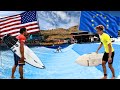 America vs europe continental surf cup 2023 on a 60ft wave