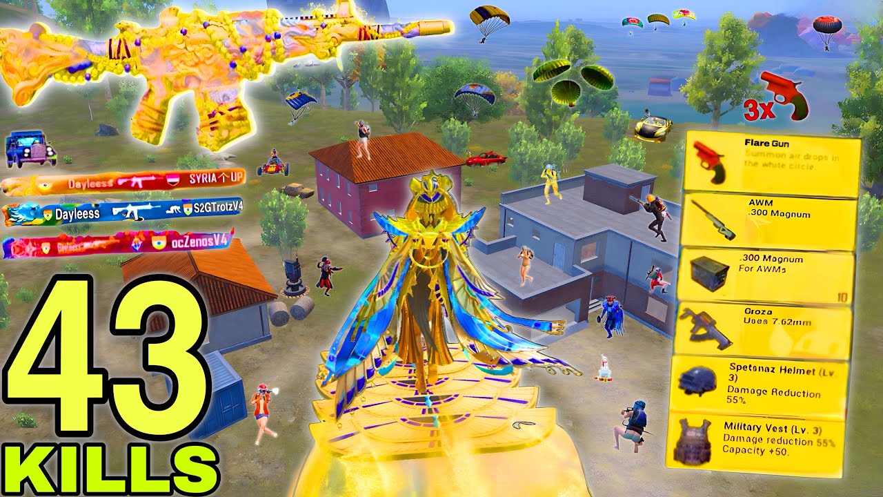 BEST SNIPER GAMEPLAY with AWM + Groza🔥Iridescence X-Suit😈SAMSUNG,A7,A8,J5,J6,J7,J2,J3,XS,A3,A4,A5,A6