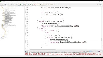 2021 01 08, JSP커뮤니티, 18강, SQL문제로 프로그램이 죽게될때, 문제 SQL을 콘솔에서도 출력