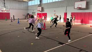 Dice Bonk- overhand throwing game k-4th grade