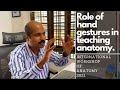 Role of hand gestures in teaching spatial anatomy | Talk | International Workshop of Anatomy-2021