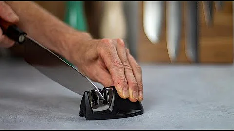How to Sharpen a Knife with a Pull-Through Sharpener | Quick and Easy Kitchen Knife Sharpening Tips