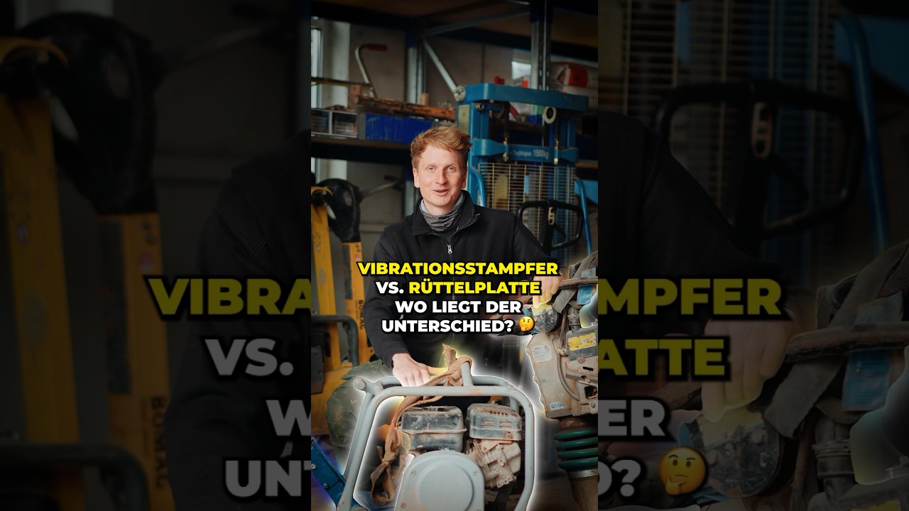 Vibrationsstampfer vs. Rttelplatte - Wo liegt der Unterschied? #galabau #ausbildung #maschine - YouTube Vibrationsstampfer vs. Rttelplatte - Wo liegt der Unterschied? #galabau #ausbildung #maschine - YouTube