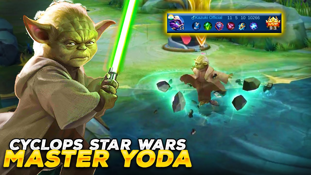 MASTER YODA STAR WARS SKIN CAN MAKE CYCLOPS FLY IN THE AIR! | MOBILE