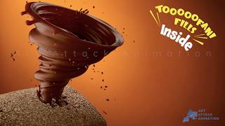 Munch Choco Fills | 3D Particles Simulation | Houdini | Cinema 4D | Blender | Art Attack Animation
