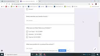 How to..Aerobic Activity Verification Form