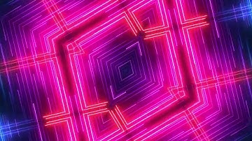 4K Neon Multicolored lines Background Animation 26