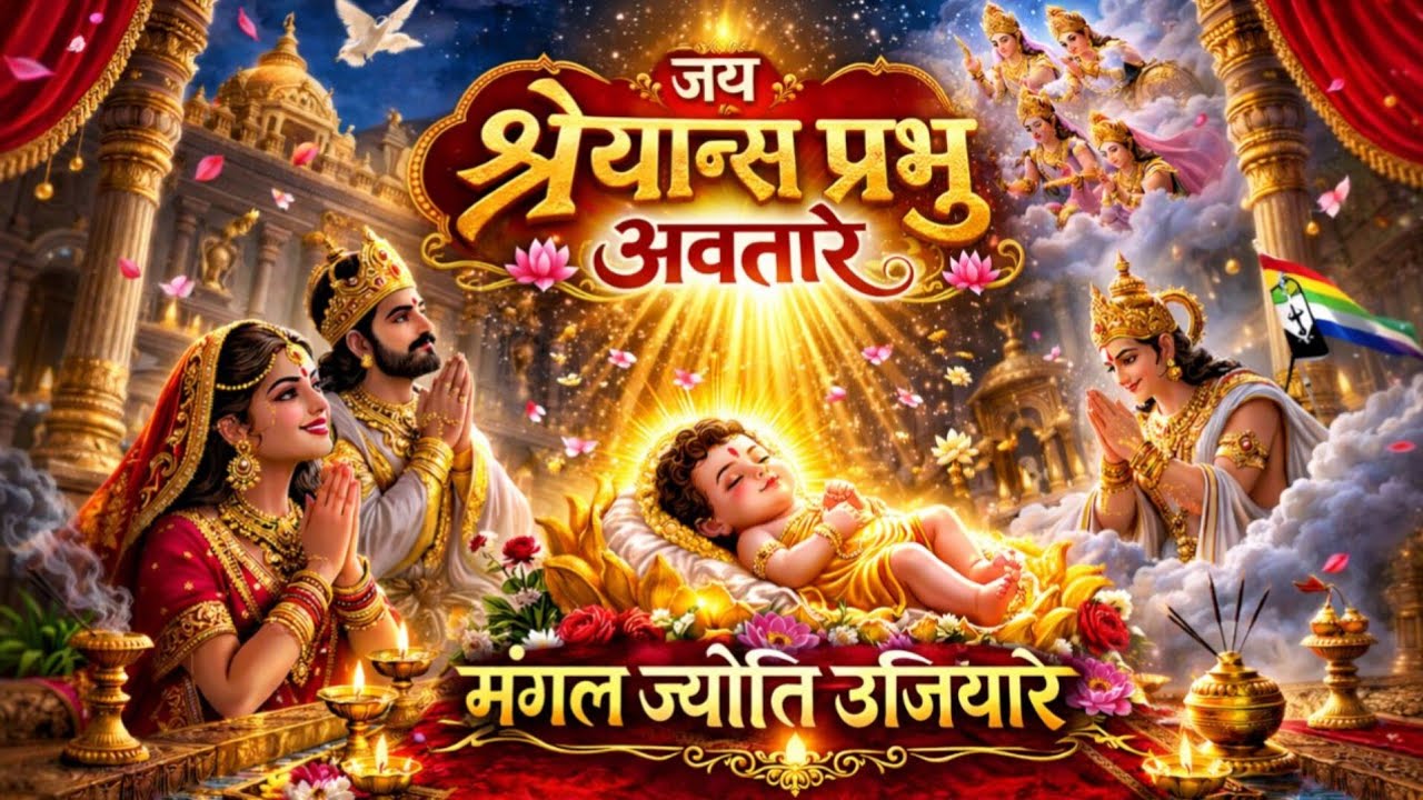 Original जब अवतरित हुई मंगल ज्योति – श्रेयान्सनाथ जन्म कल्याणक भजन | New Divine Jain Devotional Song